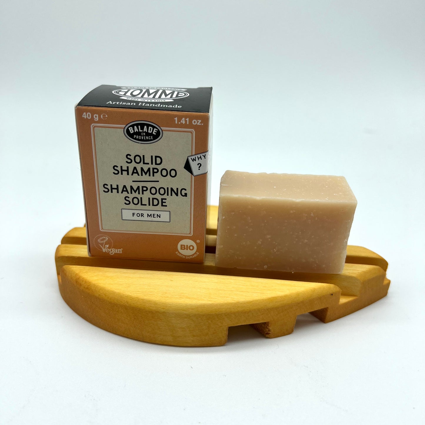 Shampoing solide homme