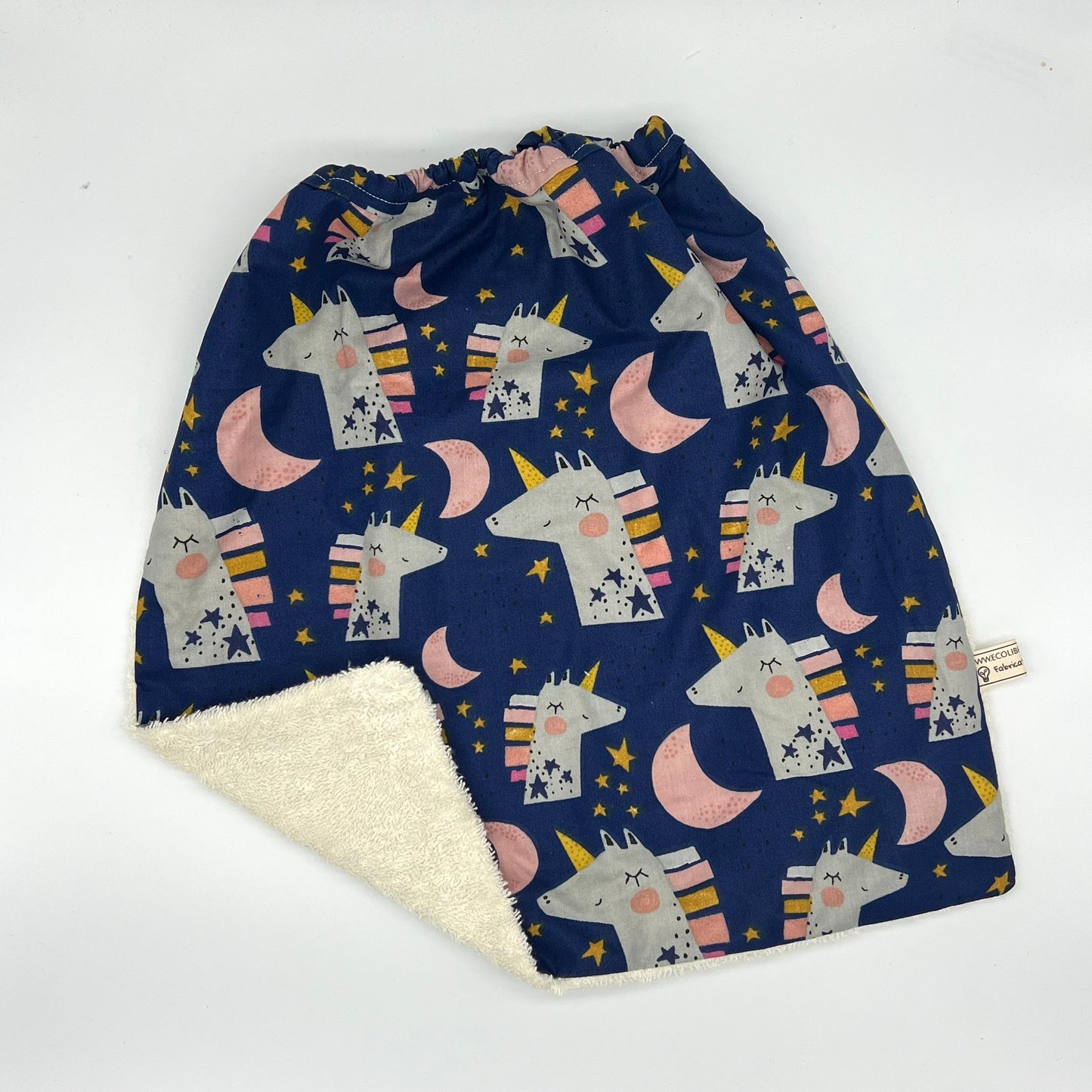 Serviette enfant avec élastique doublée éponge