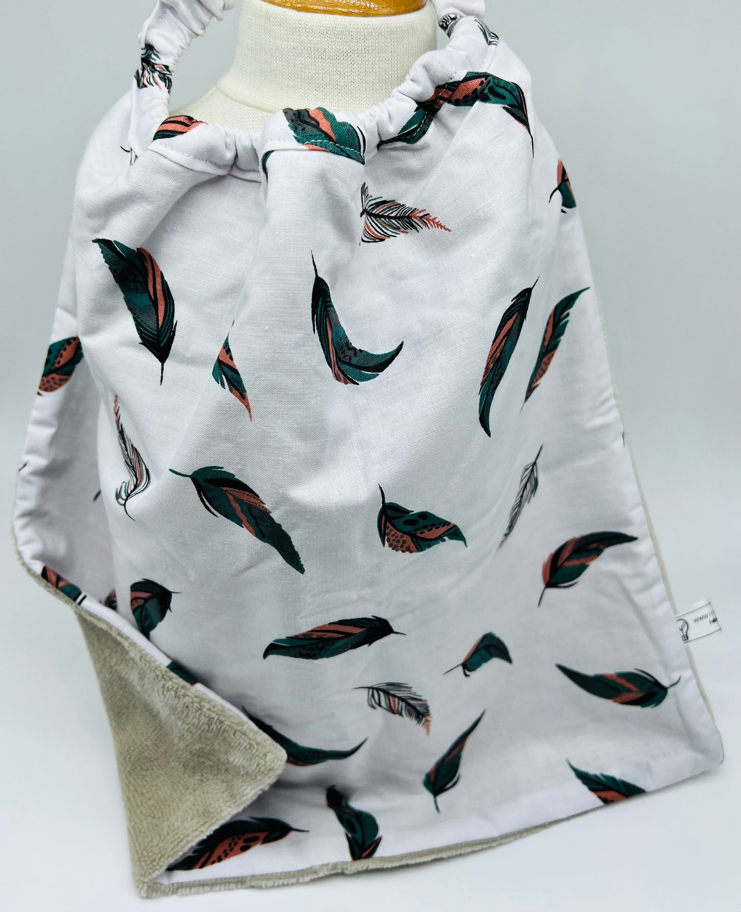 Serviette enfant avec élastique doublée éponge